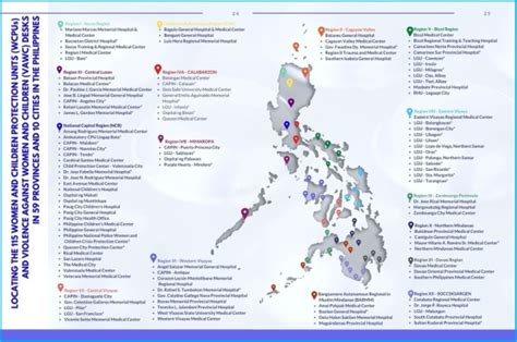 115 WCPUs and VAWC Desks in 59 Provinces and 10 cities.